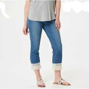 Du Jour Fringe Ankle Pants